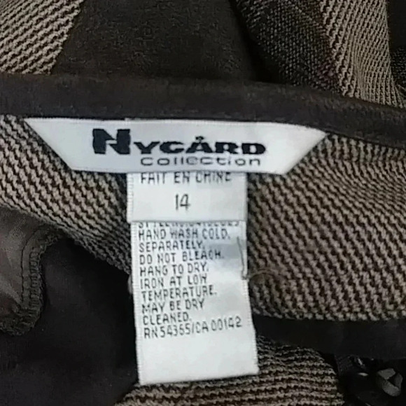 Nygard Collection Brown A-Line Skirt - Picture 4 of 4